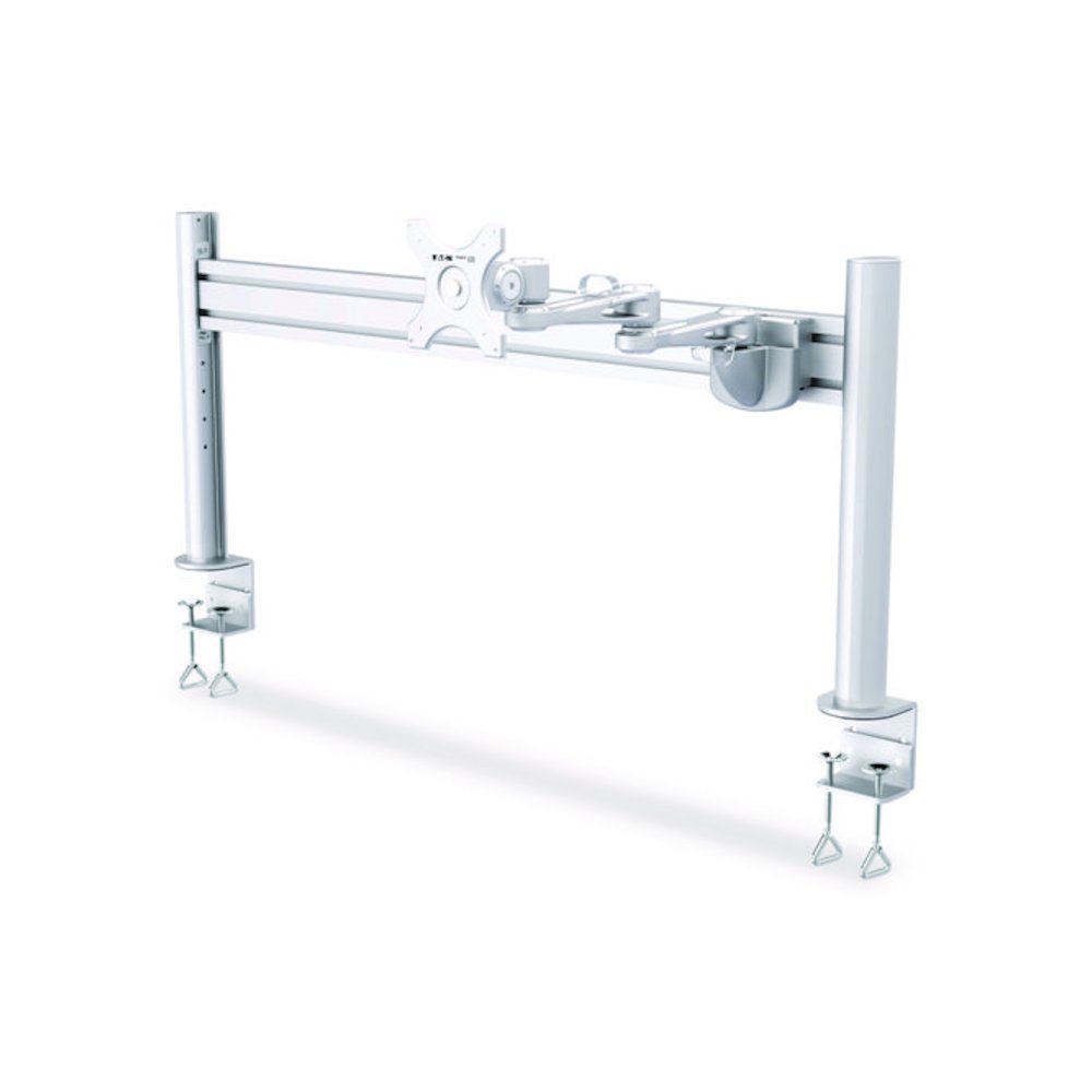 Slat Rail for Slat Wall System for 32" TVs, 3.39w x 1.8d x 41h, Silver, Supports 33 lb. Picture 3