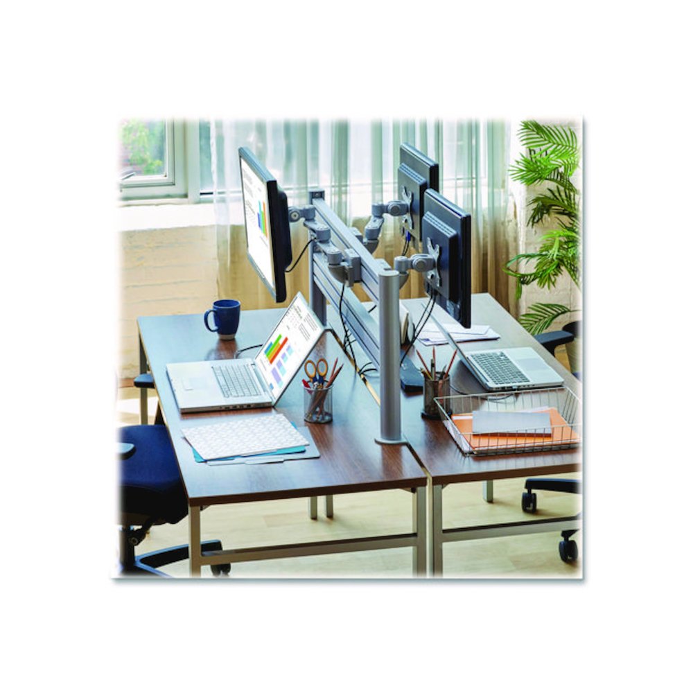 Slat Rail for Slat Wall System for 32" TVs, 3.39w x 1.8d x 41h, Silver, Supports 33 lb. Picture 7