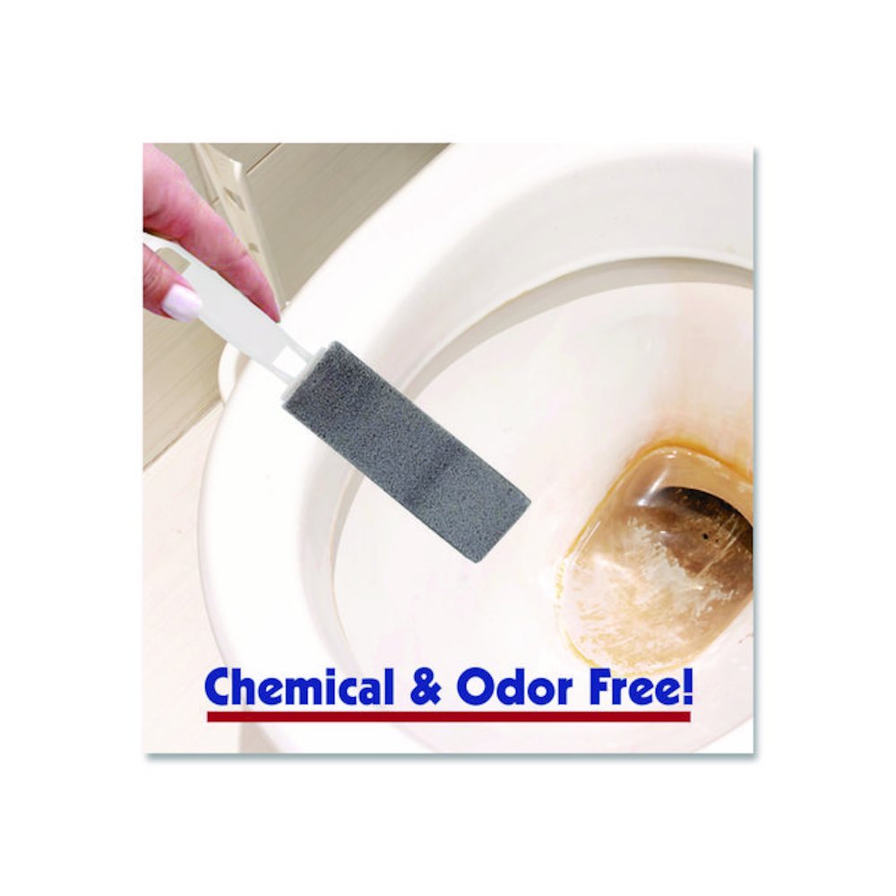 Toilet Bowl Ring Remover with Handle, 1.25 x 5, Gray, 6/Pack. Picture 7