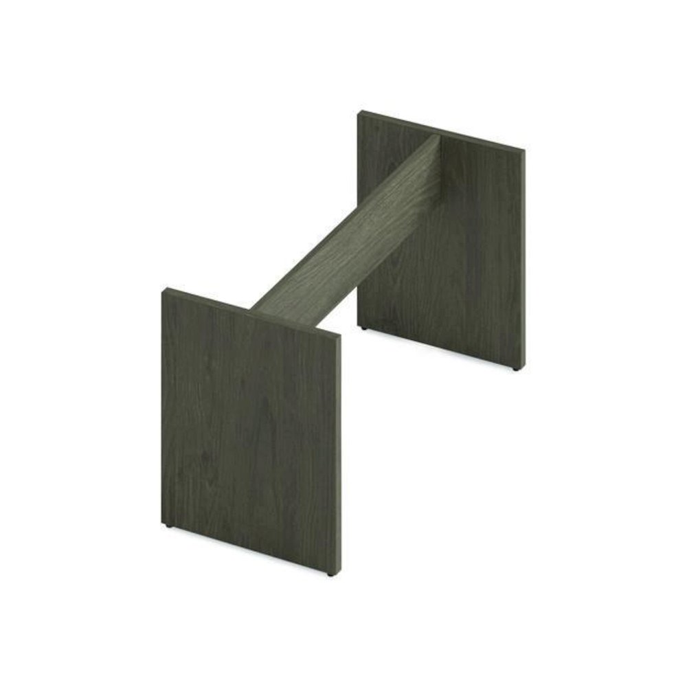 Alera Seville 96" Wide Conference Table Base, 50w x 22d x 28h, Walnut. Picture 5