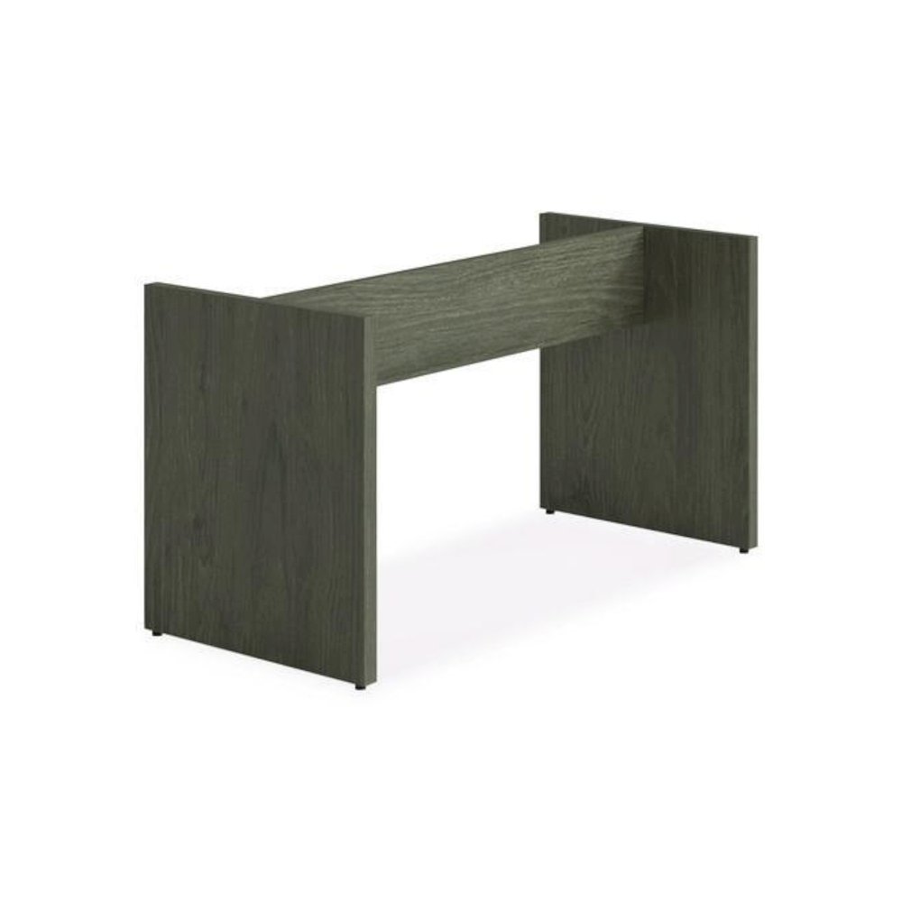 Alera Seville 96" Wide Conference Table Base, 50w x 22d x 28h, Walnut. Picture 1