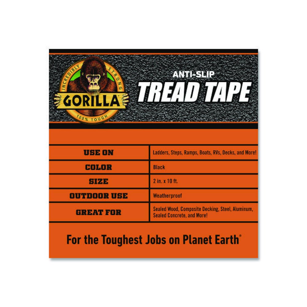 Tread Tape, 3" Core, 2" x 10 ft, Black. Picture 6