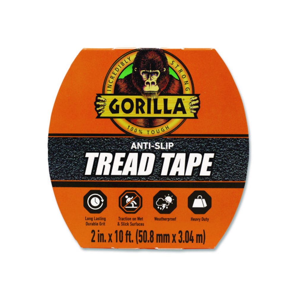 Tread Tape, 3" Core, 2" x 10 ft, Black. Picture 1