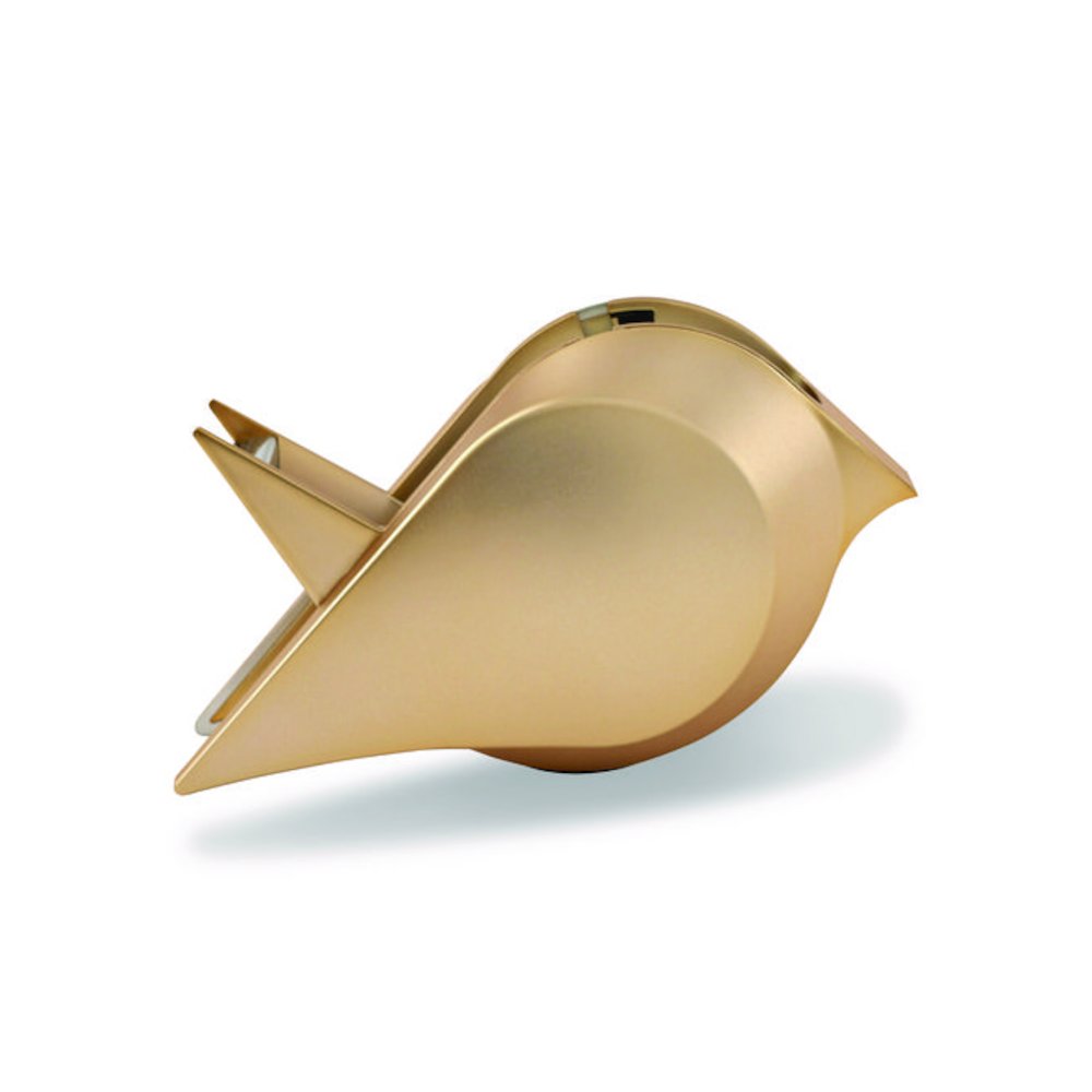 Bird Desktop Tape Dispenser, 1" Core, Metallic Gold. Picture 4
