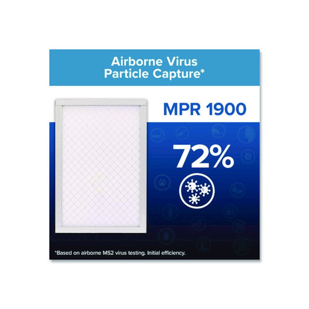 Premium Allergen, Bacteria and Virus Air Filter, MERV 13, MPR 1900, 18 x 24, 4/Carton. Picture 3