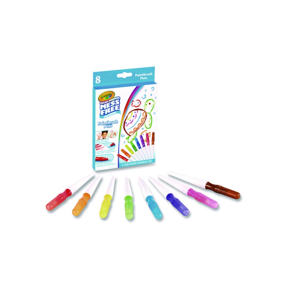 Color Wonder Paintbrush Pens, Assorted Colors, 8/Pack. Picture 4