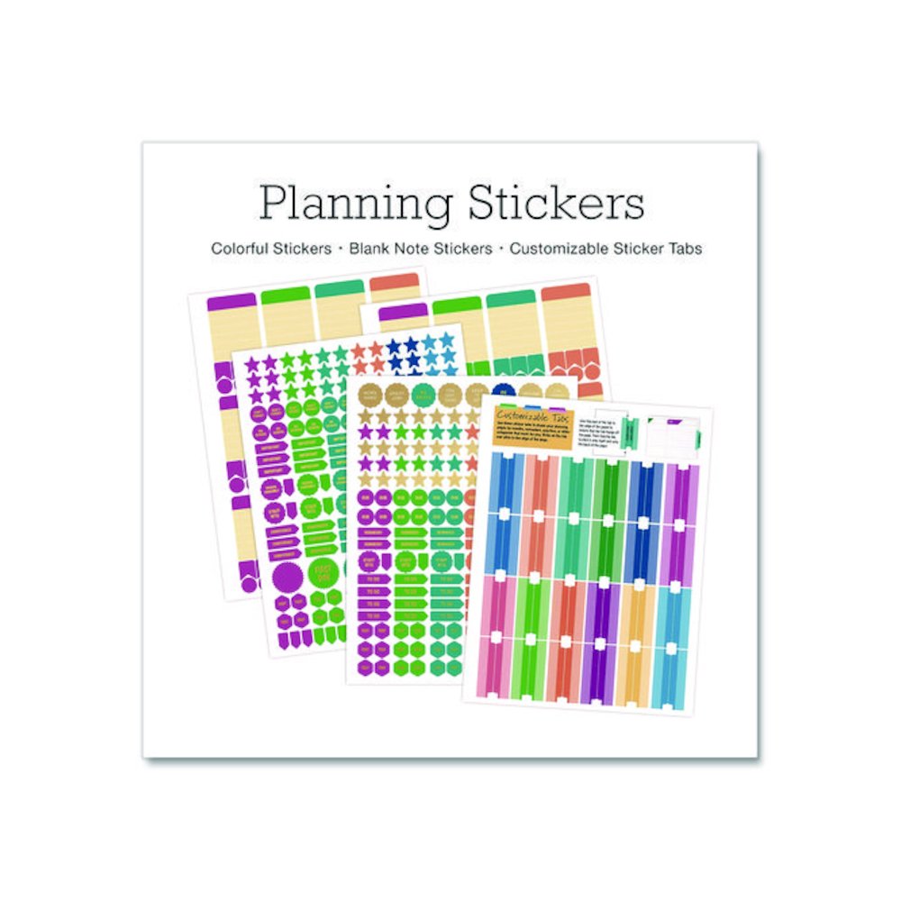 Deluxe Teacher's Academic Weekly/Monthly Planner, 7 Classes, Rainbow Artwork, Multicolor Cover, 11 x 8.5 Sheets, 52-Week Span. Picture 6