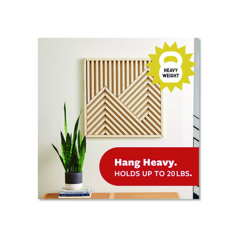 Damage-Free Hanging Picture Hanging Strip Pairs, Holds up to 5 lb, 8/Pack. Picture 2