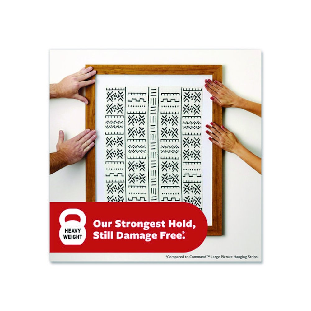Damage-Free Hanging Picture Hanging Strip Pairs, Holds up to 5 lb, 8/Pack. Picture 3