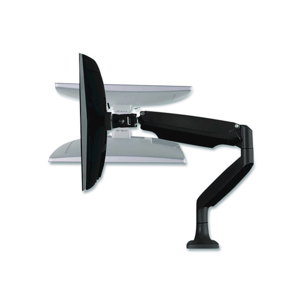 Single Monitor Gas-Spring Mounting Arm, For 13" to 32" Monitors, 360 Degree Rotation, +/-45 Degree Tilt, Black, Supports 20lb. Picture 5