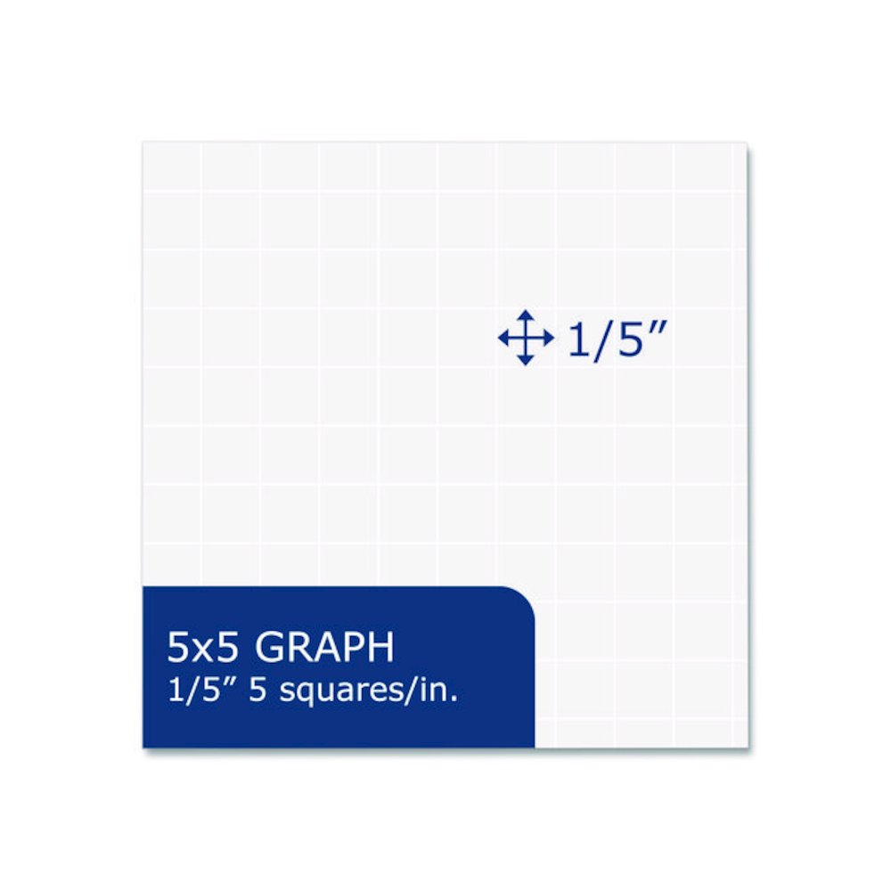 Whitelines Notebook, Quadrille Rule (5 sq/in), Gray/Orange Cover, (70) 11 x 8.5 Sheets. Picture 6