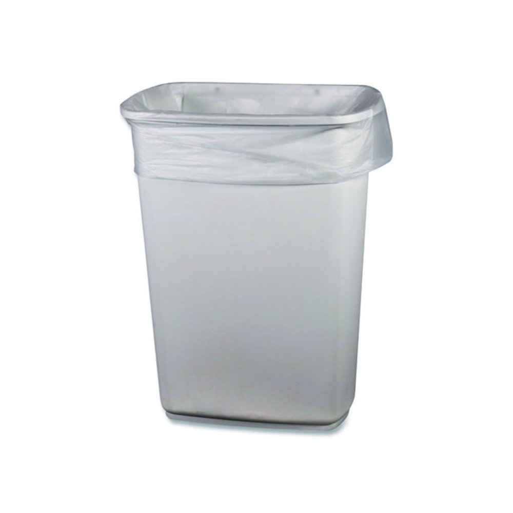 Linear Low-Density Can Liners, 16 gal, 0.5 mil, 24" x 32", Clear, 500/Carton. Picture 2