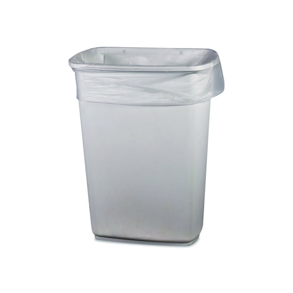 Linear Low-Density Can Liners, 33 gal, 1 mil, 33" x 39", Clear, 150/Carton. Picture 1