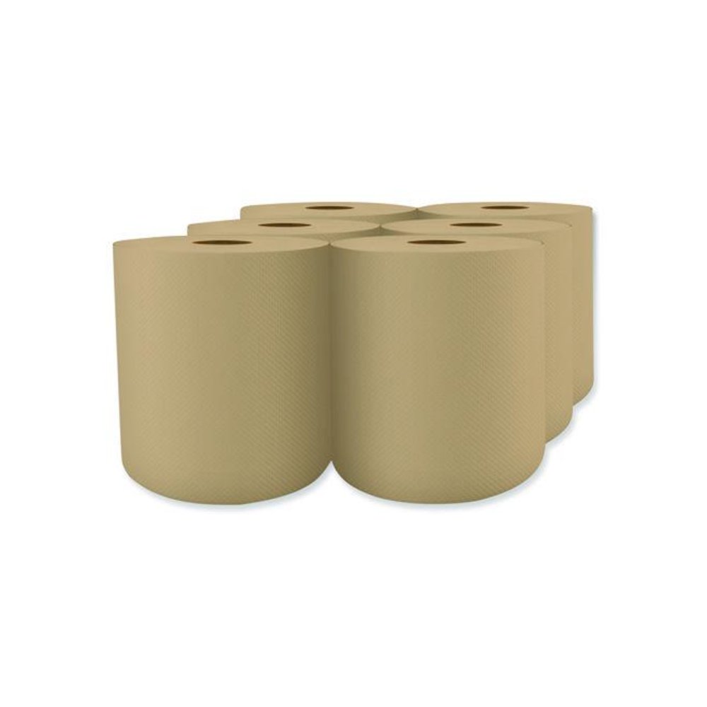 Select Roll Paper Towels, 1-Ply, 7.9" x 800 ft, Natural, 6/Carton. Picture 4