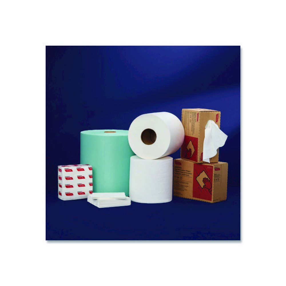 Tuff-Job Spunlace Towels, Blue, Jumbo Roll, 12 x 13, 955/Roll. Picture 4