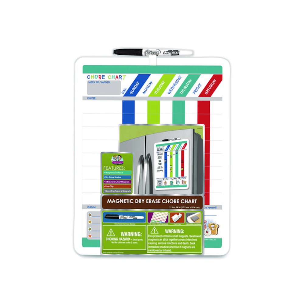 Magnetic Dry-Erase Colors Chore Chart, 11 x 14. Picture 2