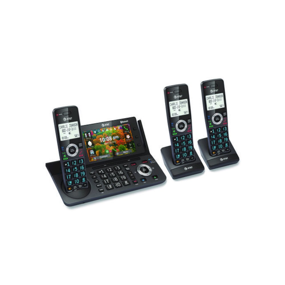 DLP73390 3-Handset Cordless Telephone, Black/Graphite. Picture 2