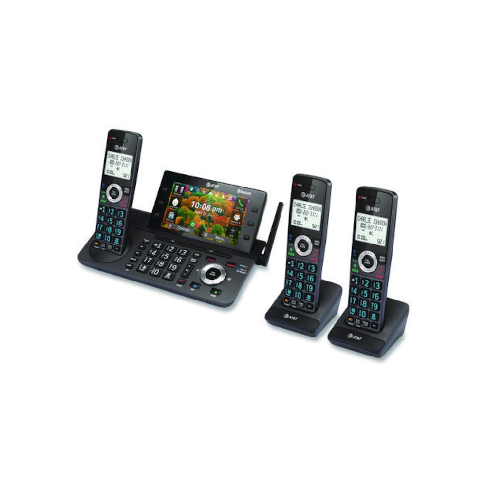 DLP73390 3-Handset Cordless Telephone, Black/Graphite. Picture 3