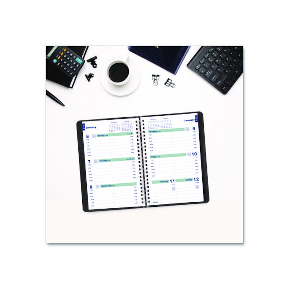 Plan and Link Weekly Planner, 8" x 5", Black Cover, 12-Month (Jan to Dec): 2026. Picture 10