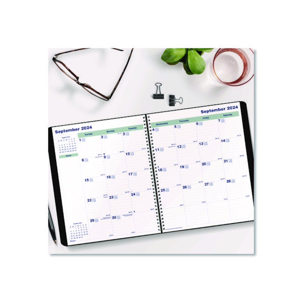 Plan and Link Monthly Planner, 11" x 9.06", Black Cover, 16-Month: Sept 2025 to Dec 2026. Picture 8