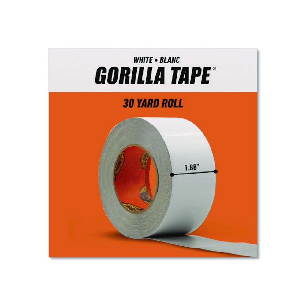 Gorilla Tape, 3" Core, 1.88" x 30 yds, White. Picture 5