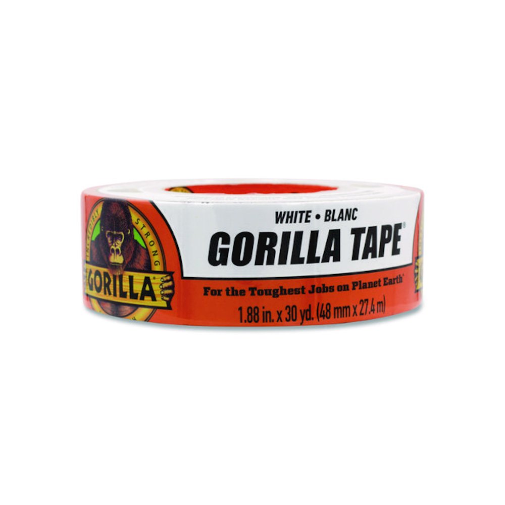 Gorilla Tape, 3" Core, 1.88" x 30 yds, White. Picture 1