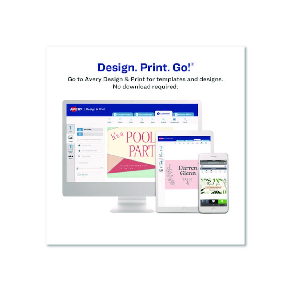 Business Cards with Metallic Gold Borders, Inkjet/Laser, 2 x 3.5, White, 10 Cards/Sheet, 10 Sheets/Pack. Picture 6