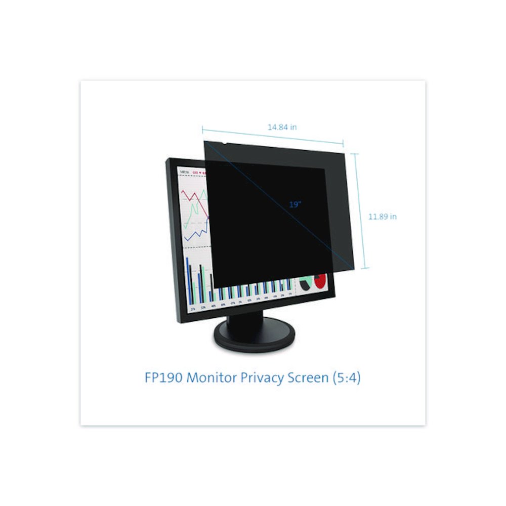 Anti-Glare Reversible Privacy Screen for 19" Widescreen Flat Panel Monitor, 5:4 Aspect Ratio. Picture 2