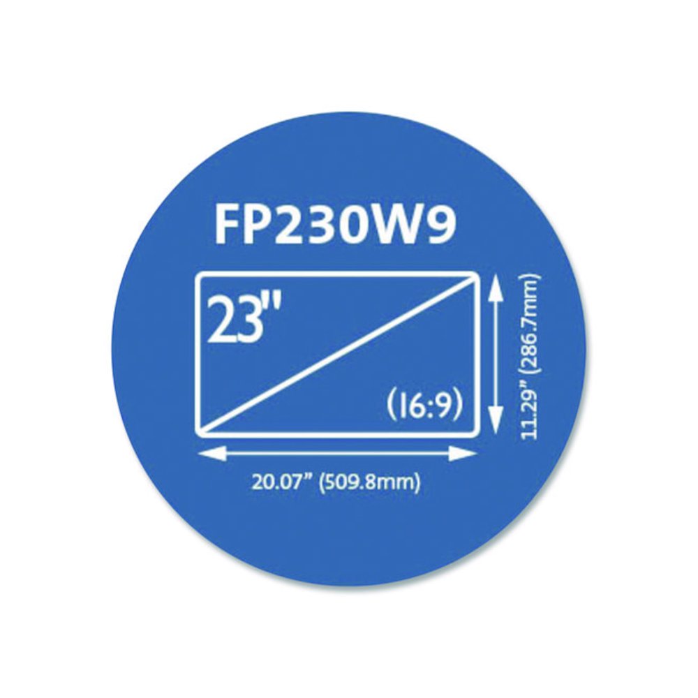 Anti-Glare Reversible Privacy Screen for 23" Widescreen Flat Panel Monitor, 16:9 Aspect Ratio. Picture 5
