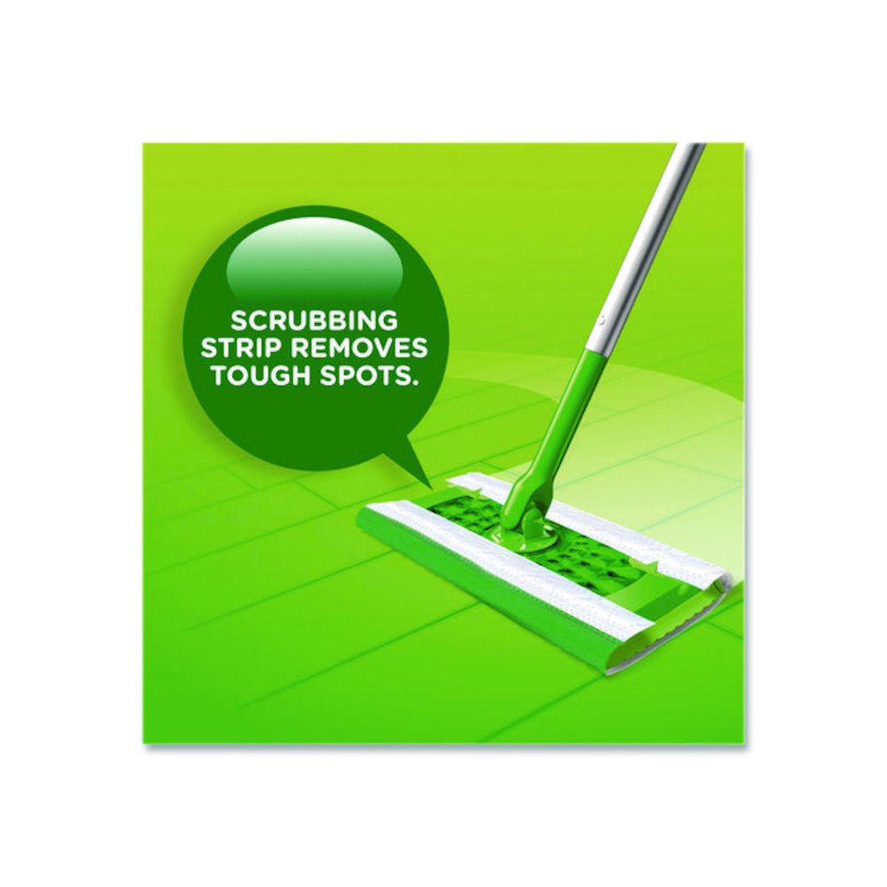 Sweeper TRAP + LOCK Wet Mop Cloth, 8 x 10, White, Lavender Scent, 24/Pack. Picture 4