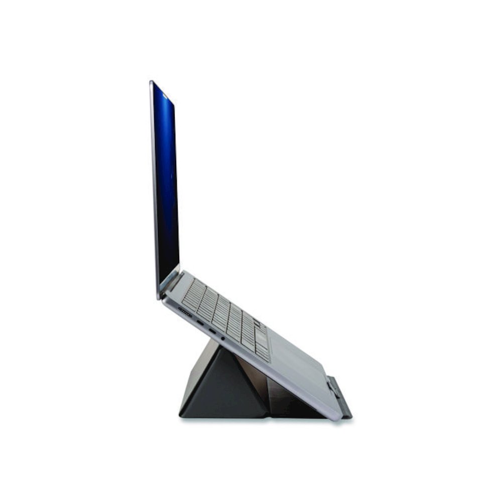 Foldio Laptop and Tablet Stand, +30 Tilt, 9.5" x 14.5" x 3", Black, Supports 7 lb. Picture 1