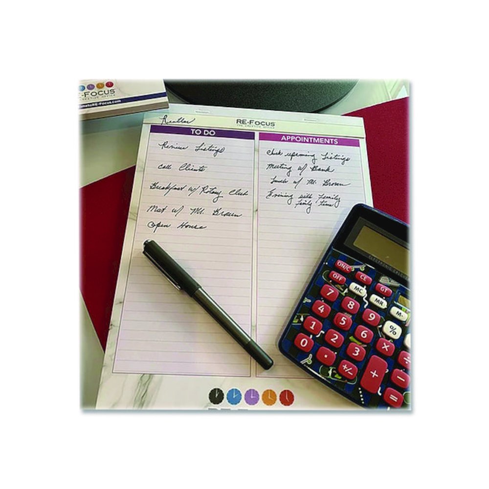 Premium Legal To-Do/Appointment List Pads, List Format, (30) Light Purple/Dark Purple/White Marble 8.5 x 11 Sheets, 2/Pack. Picture 3
