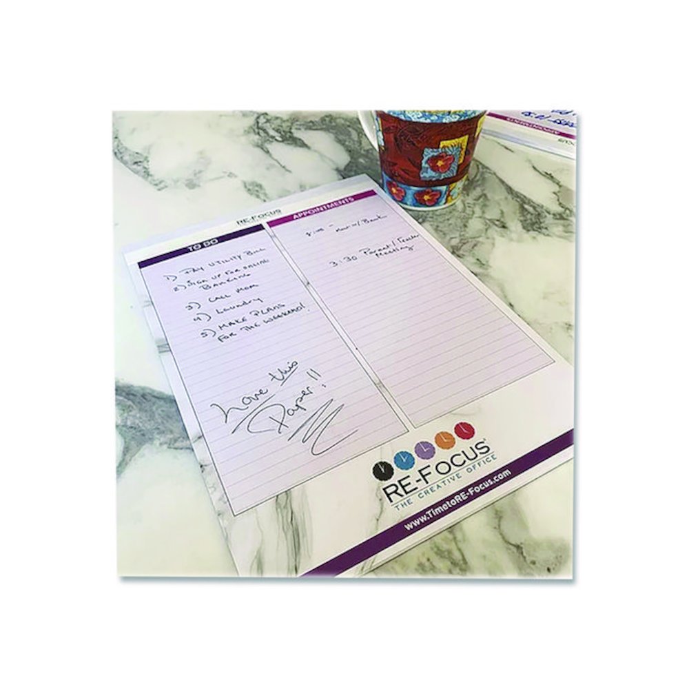 Premium Legal To-Do/Appointment List Pads, List Format, (30) Light Purple/Dark Purple/White Marble 8.5 x 11 Sheets, 2/Pack. Picture 4