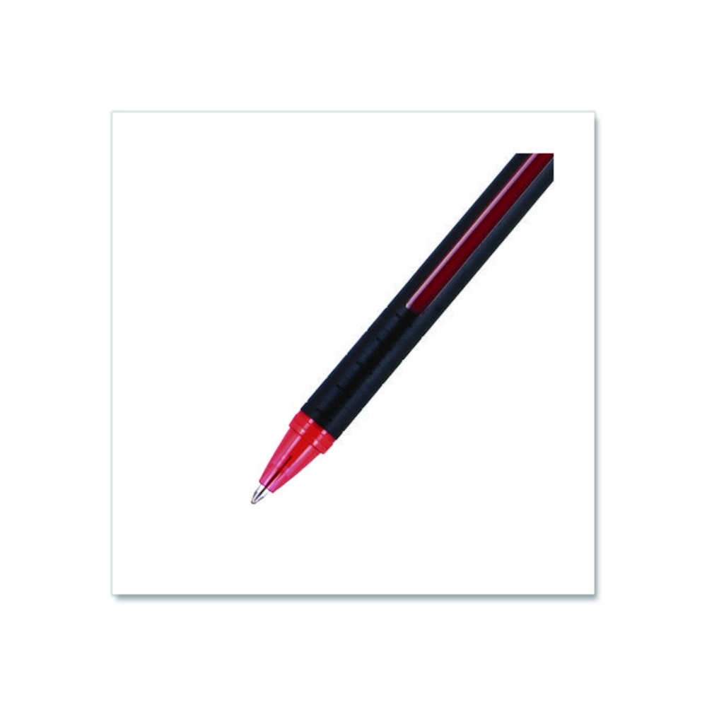 Jetstream 101 Hybrid Gel Pen, Stick, Bold 1 mm, Red Ink, Black/Red Barrel, Dozen. Picture 4