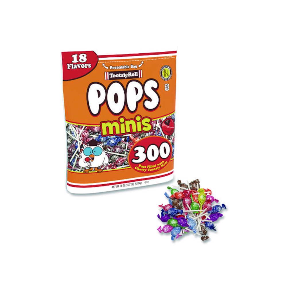 Pops Minis, Assorted Flavors, 36 oz Bag, 200 Pieces. Picture 4