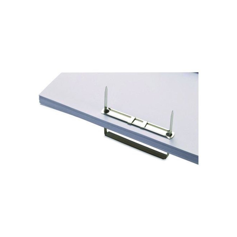 Two-Prong File Fastener Sets, 2" Capacity, 2.75" Center to Center, Silver, 50/Box. Picture 3