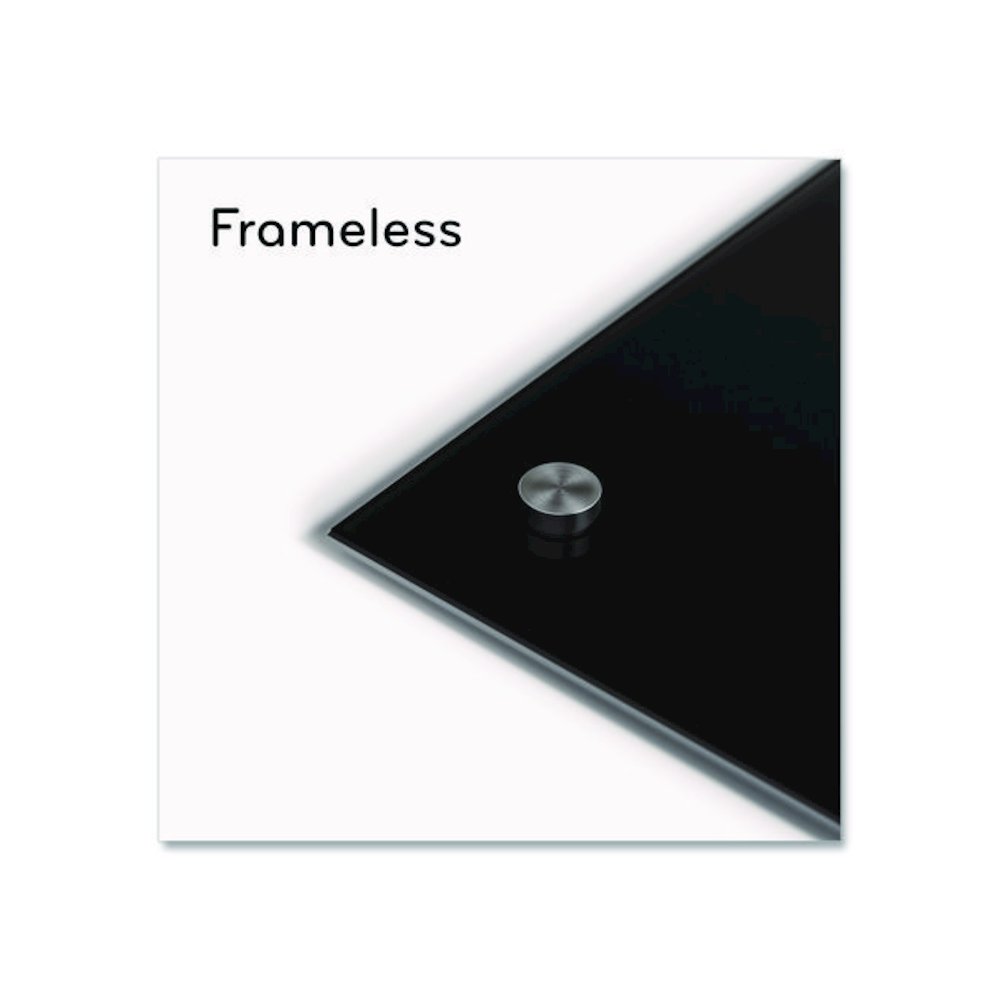 Black Glass Dry Erase Board, 48" x 36" (Actual Size: 47" x 35"), Black Surface. Picture 4