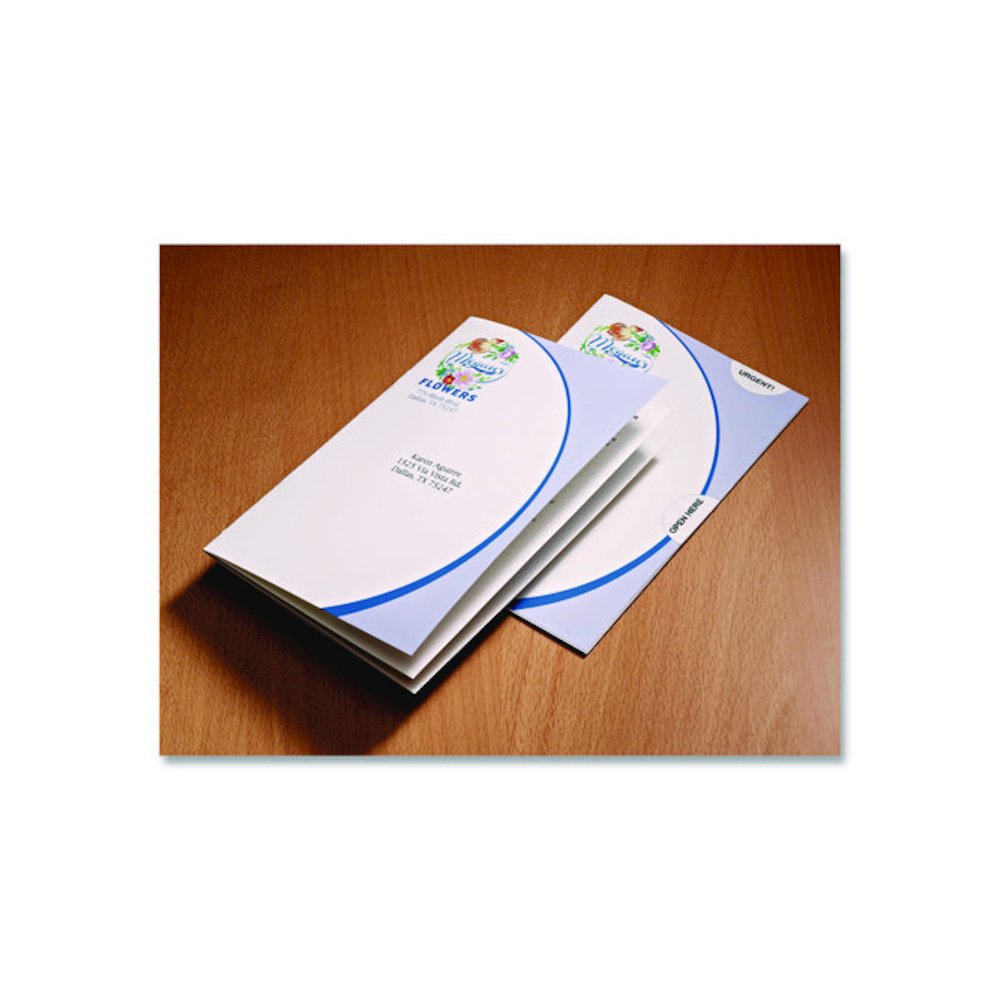 Printable Mailing Seals, 1.5" dia, White, 6/Sheet, 40 Sheets/Pack. Picture 3