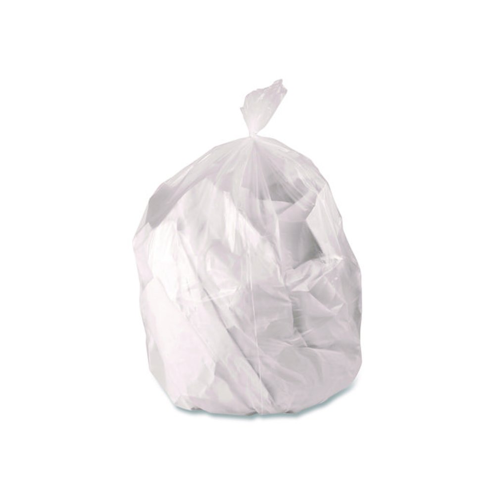 Low-Density Waste Can Liners, 30 gal, 0.5 mil, 30 x 36, Clear, Perforated Roll, 250/Carton. Picture 3