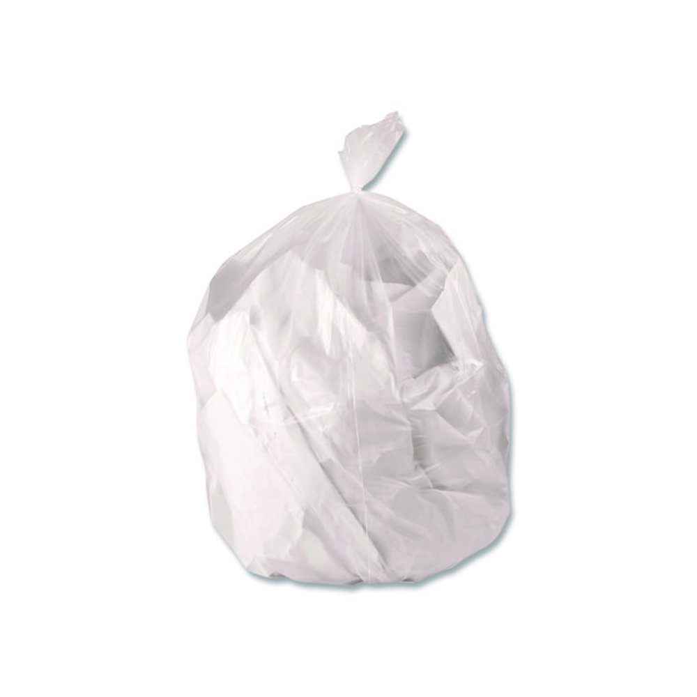 Low-Density Waste Can Liners, 44 gal, 1.3 mil, 37 x 50, Clear, Perforated Roll, 100/Carton. Picture 3