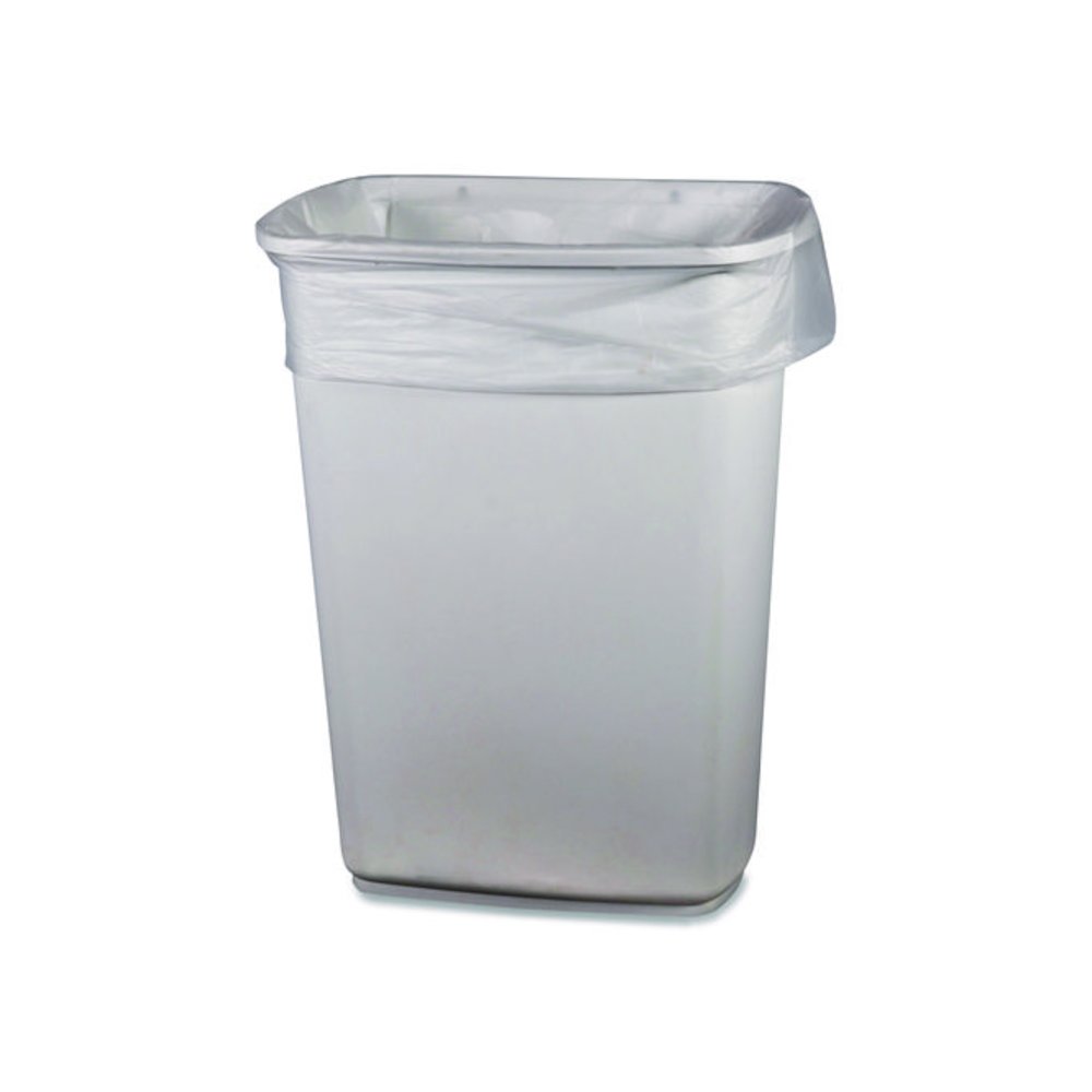 Low-Density Waste Can Liners, 16 gal, 0.5 mil, 24 x 32, Clear, Perforated Roll, 500/Carton. Picture 3