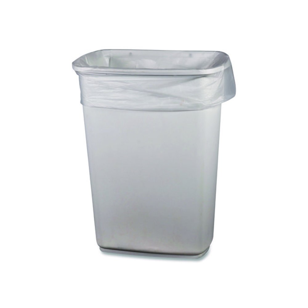 Low-Density Waste Can Liners, 33 gal, 0.65 mil, 33 x 39, Clear, Perforated Roll, 250/Carton. Picture 2