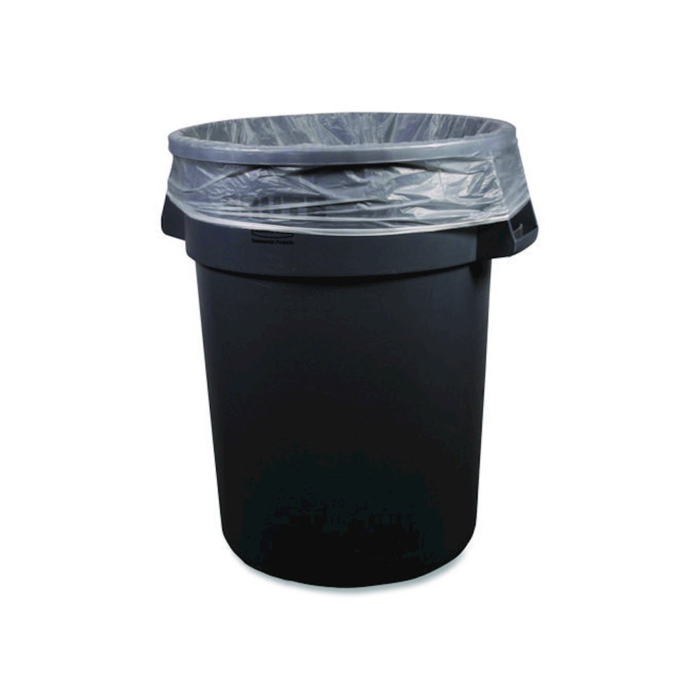 High-Density Can Liners, 45 gal, 22 mic, 40 x 48, Natural, Perforated Roll, 150/Carton. Picture 2