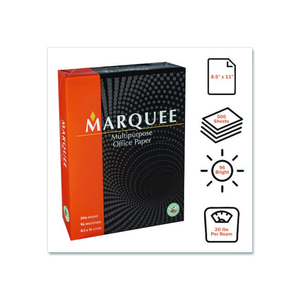 Multipurpose Office Paper, 96 Bright, 20 lb Bond Weight, 8.5 x 11, White, 500 Sheets/Ream, 10 Reams/Carton, 40 Cartons/Pallet. Picture 2