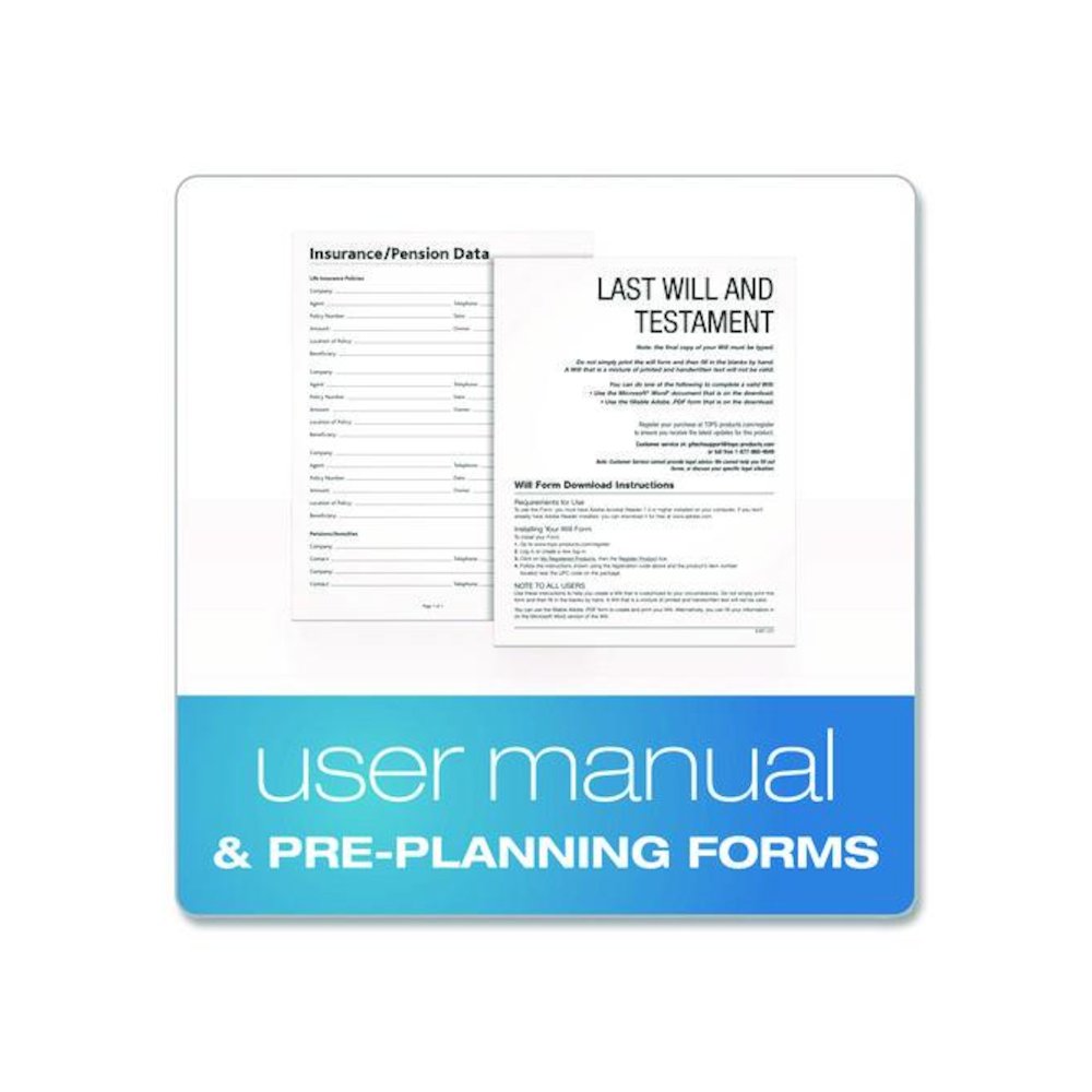 Last Will and Testament Digital Forms Kit with Manual and Estate Guide, Inkjet/Laser, 8.5 x 11, Unlimited Number of Forms. Picture 3