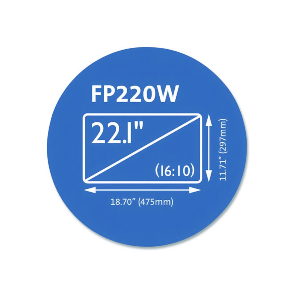 Anti-Glare Reversible Privacy Screen for 22.1" Widescreen Monitor, 16:10 Aspect Ratio. Picture 5