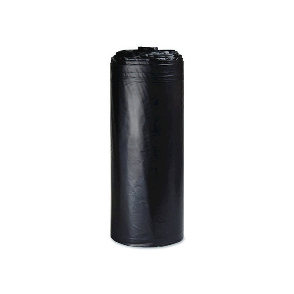 Low-Density Commercial Can Liners, 33 gal, 1.5 mil, 33" x 39", Black, Interleaved Roll, 20 Bags/Roll, 5 Rolls/Carton. Picture 3