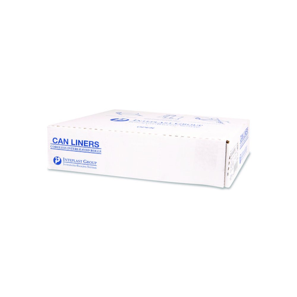 Institutional Low-Density Can Liners, 33 gal, 0.8 mil, 33" x 39", Natural, Interleaved Roll, 25 Bags/Roll, 6 Rolls/Carton. Picture 2