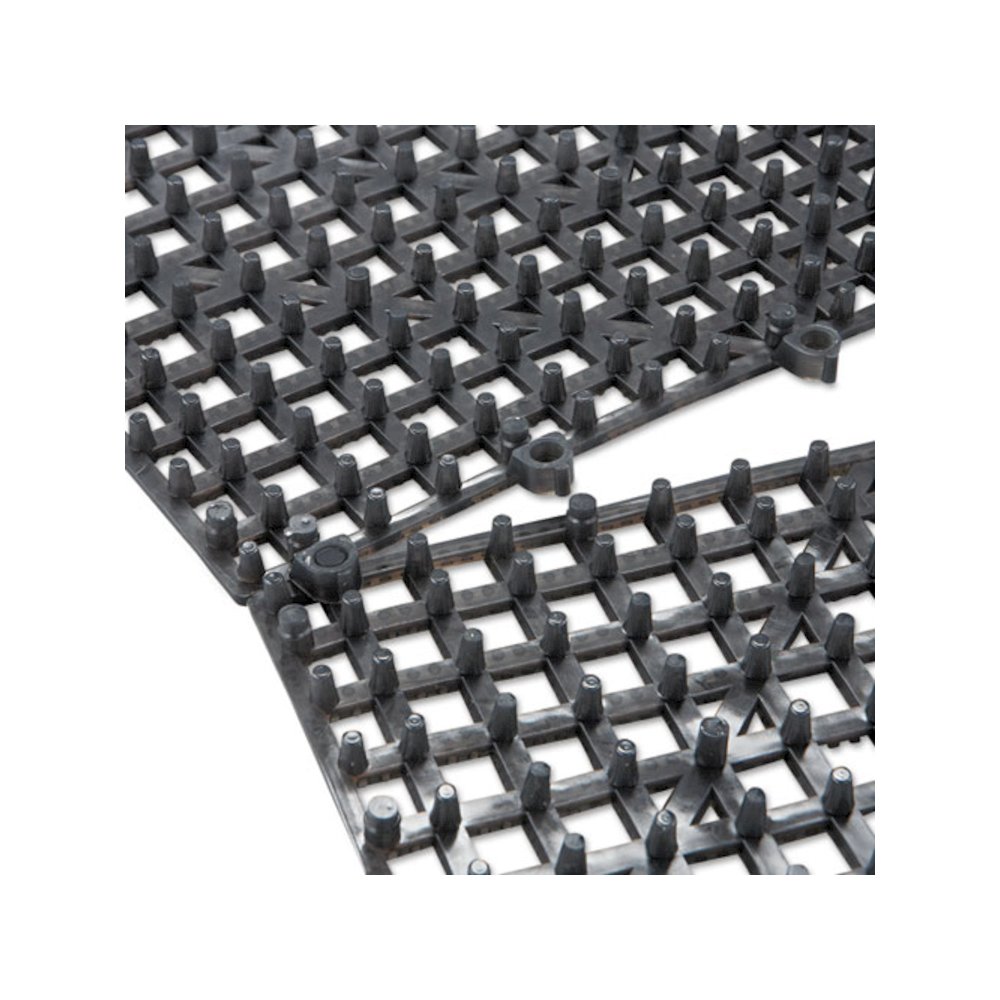 Versa-Mat Bar-Shelf Liner, Plastic, 12w x 12d x 0.25h, Black, 24/Carton. Picture 4