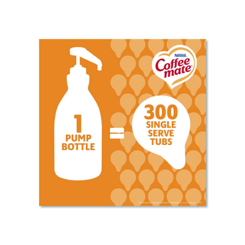 Liquid Creamer Pump Bottle, Caramel, 50.7 oz Pump Bottle, 2/Carton. Picture 2